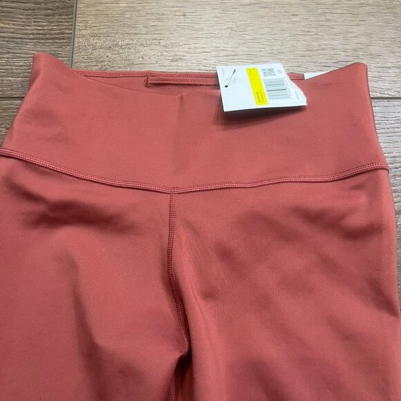 Nike Dri-Fit Leggings Mid-Rise Full-Length Gold Glitter Logo - Picture 6 of 12